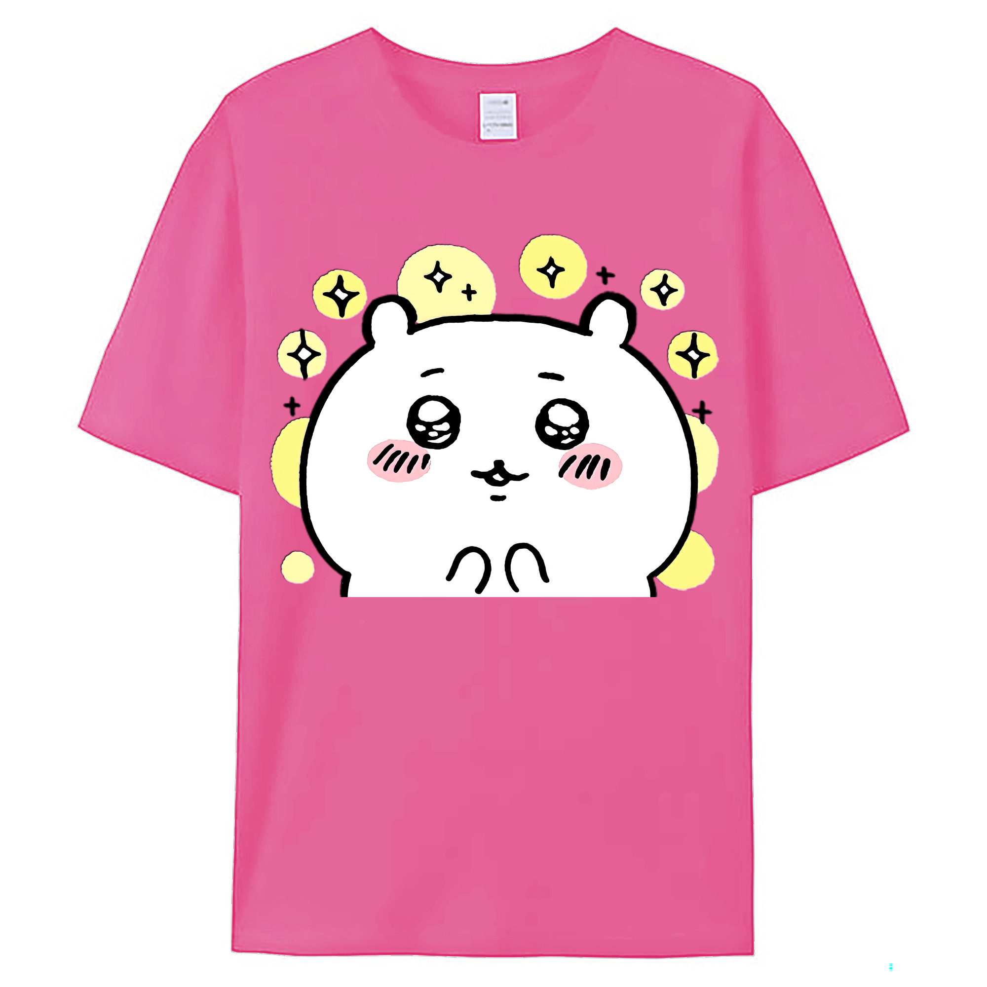 （画像用） ちいかわ ちいかわ Chii-kawa chiikawa レディースカジュアルプリントTシャツ（綿100％）